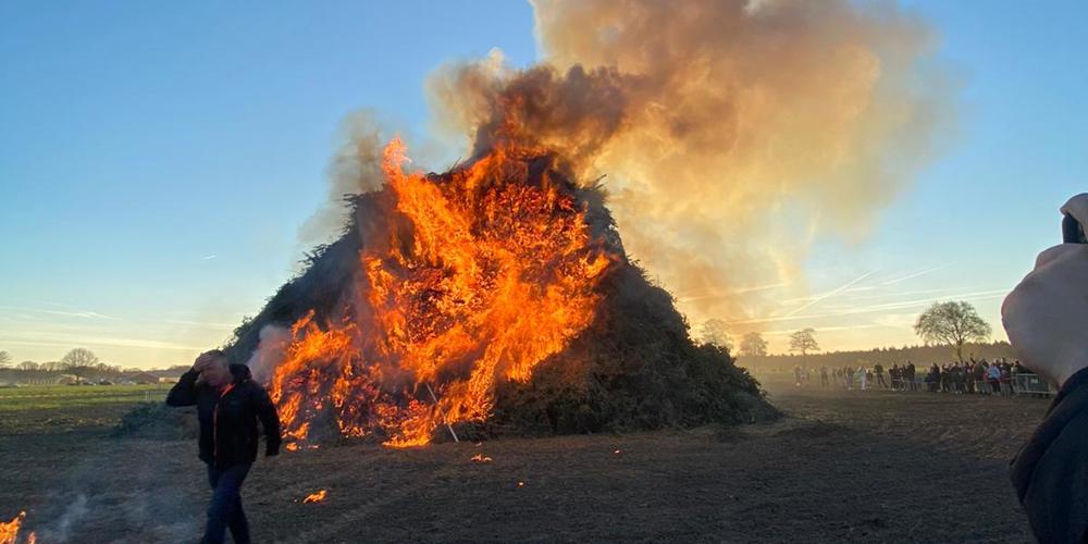 Berg in de brand