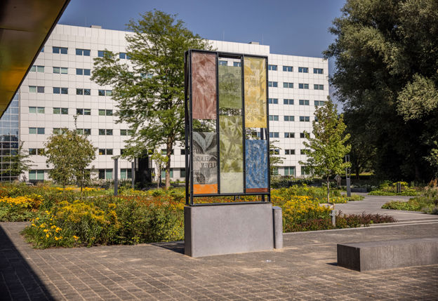 Gedicht met kunstwerk voor provincietuin