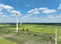 Windmolens in weilanden